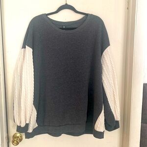 The “dressy” sweatshirt..